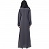 Casual zipper abaya-grey Casual zipper abaya-grey